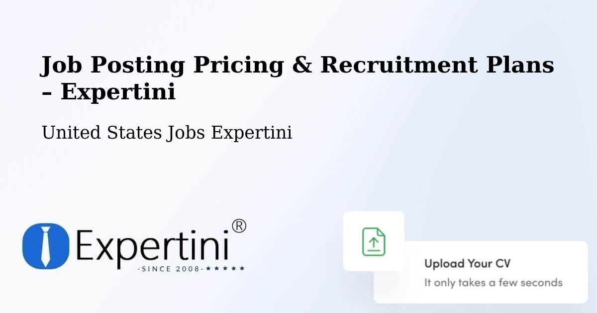 Job Posting Pricing & Recruitment Plans – Johnston - Johnston, United States Jobs Expertini